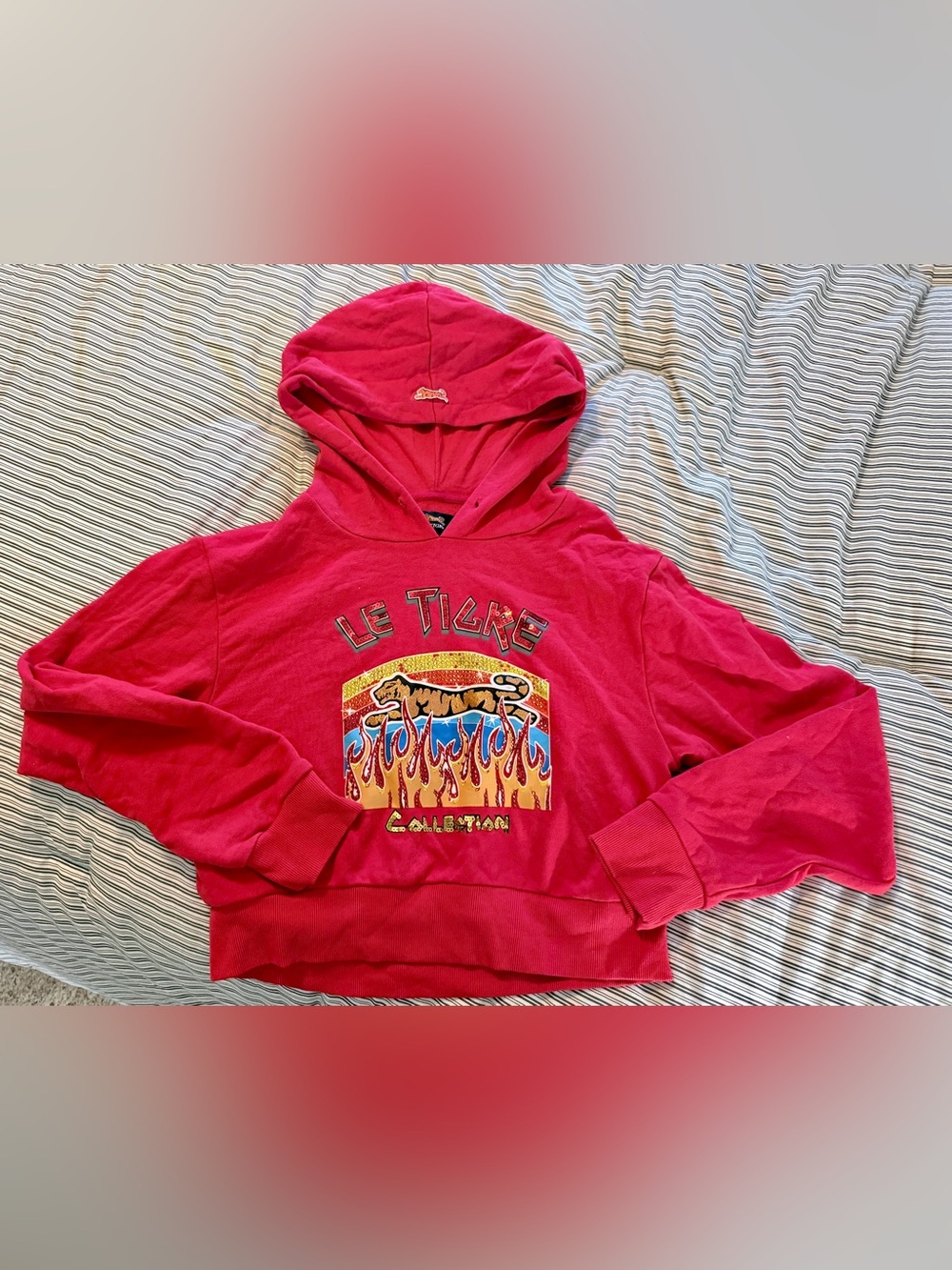 Le Tigre Graphic Hoodie - Bold Flame Design